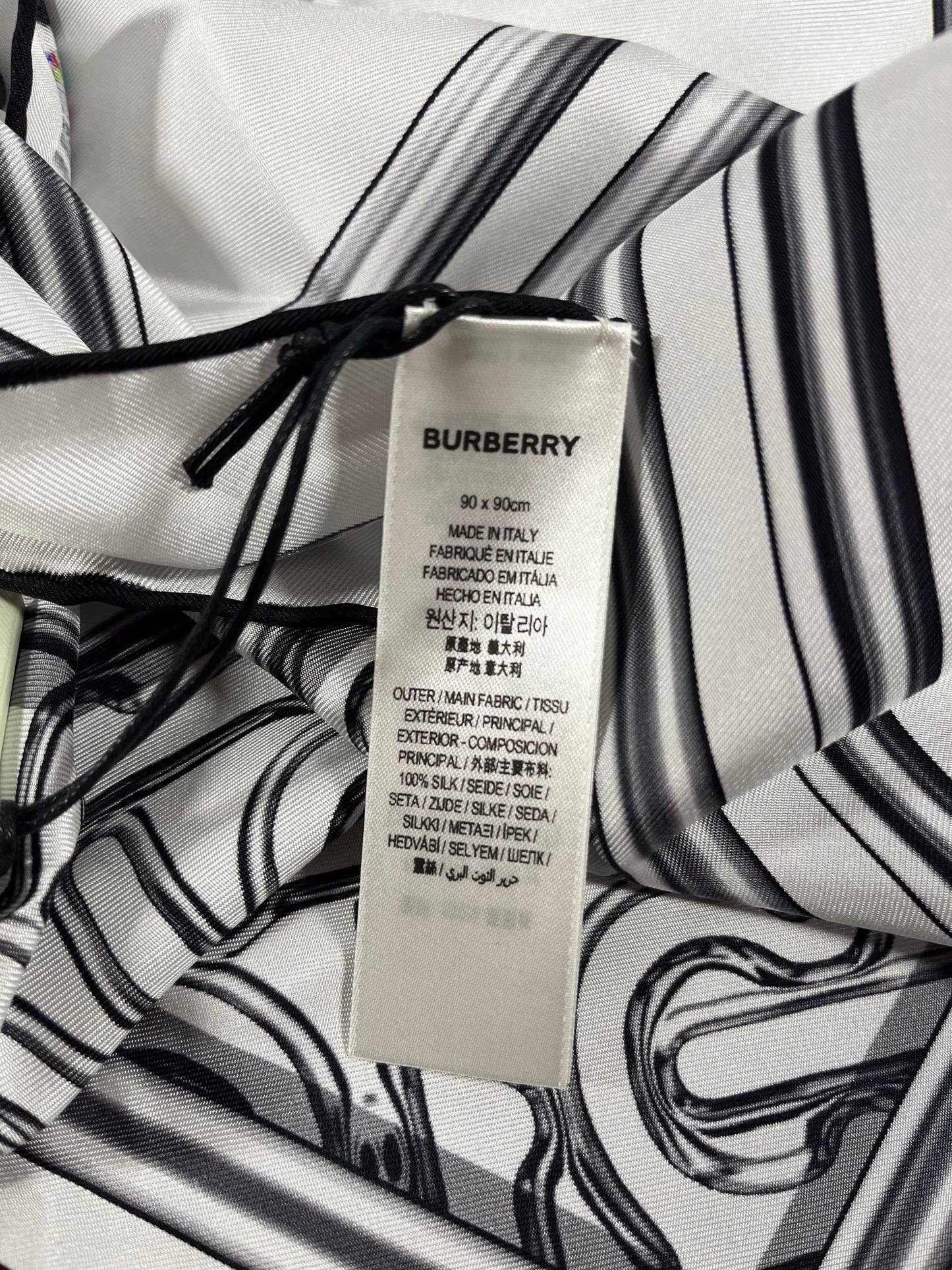 Foulard équestre en soie Burberry