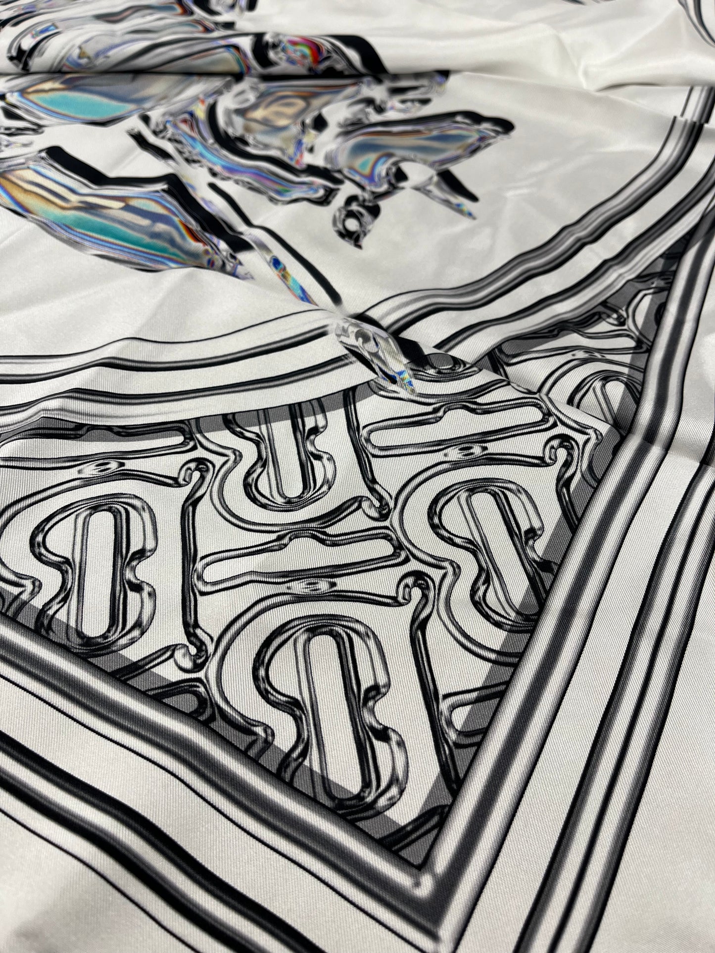 Foulard équestre en soie Burberry