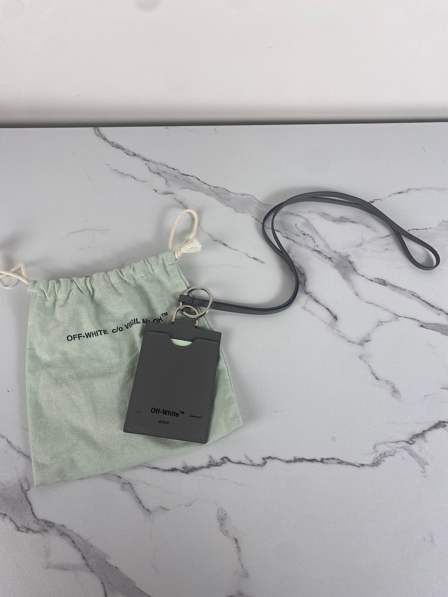 Off White ID Badge Holder