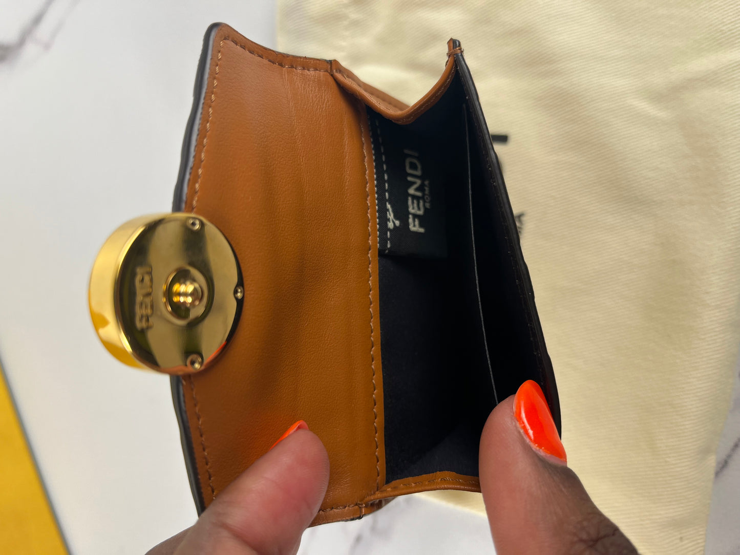 Portefeuille compact Fendi