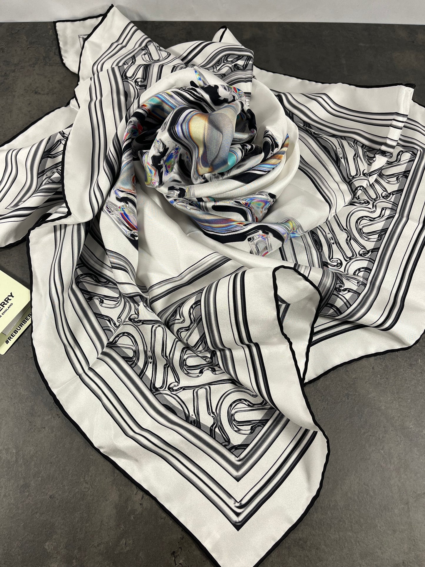 Foulard équestre en soie Burberry