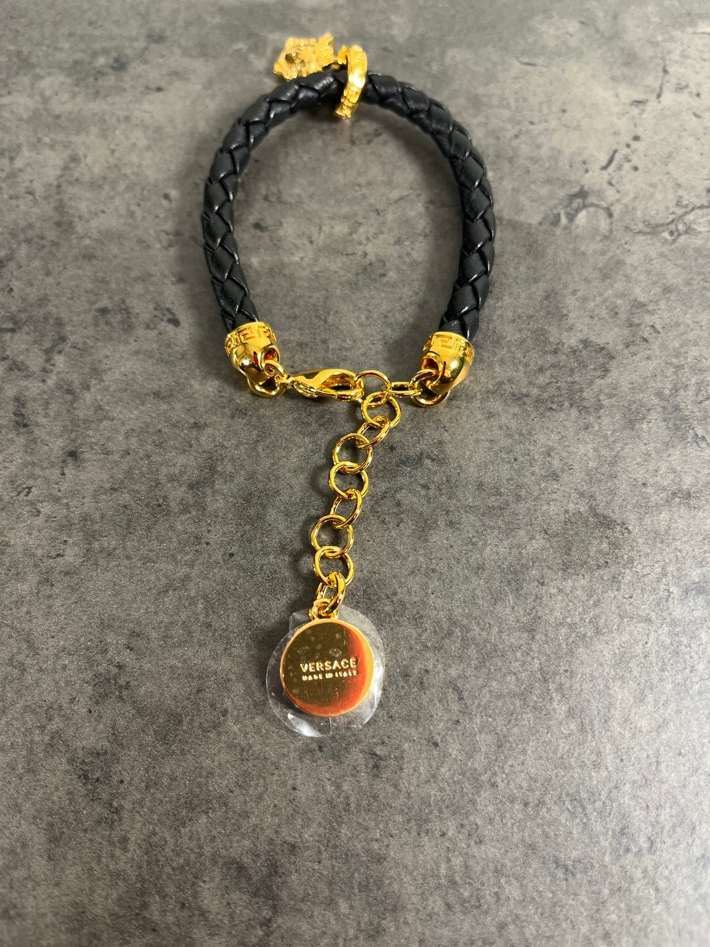 Versace Medusa Leather Bracelet