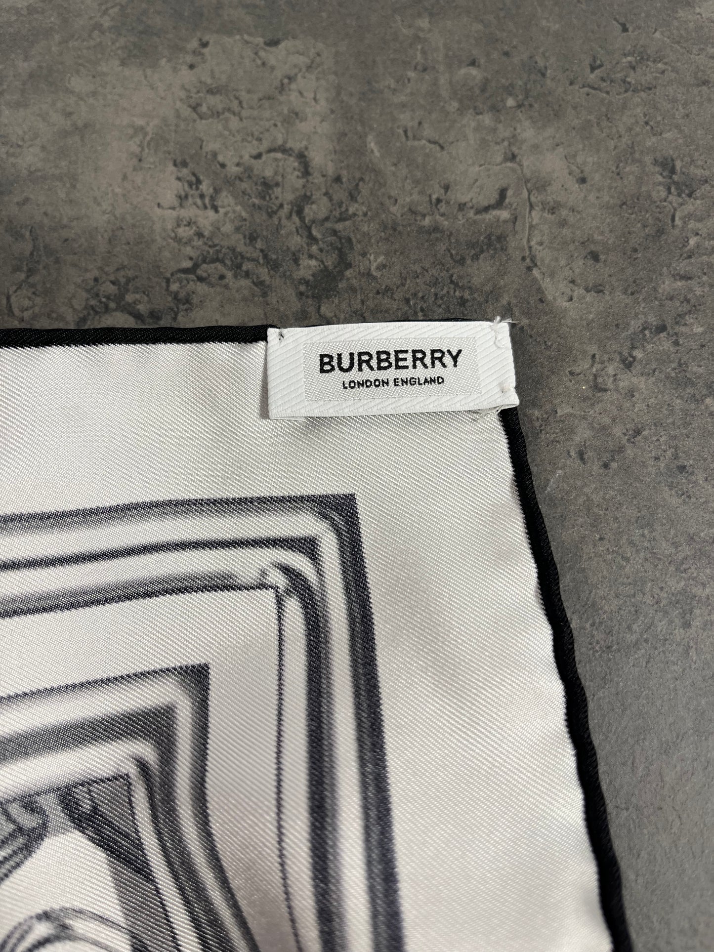 Foulard équestre en soie Burberry
