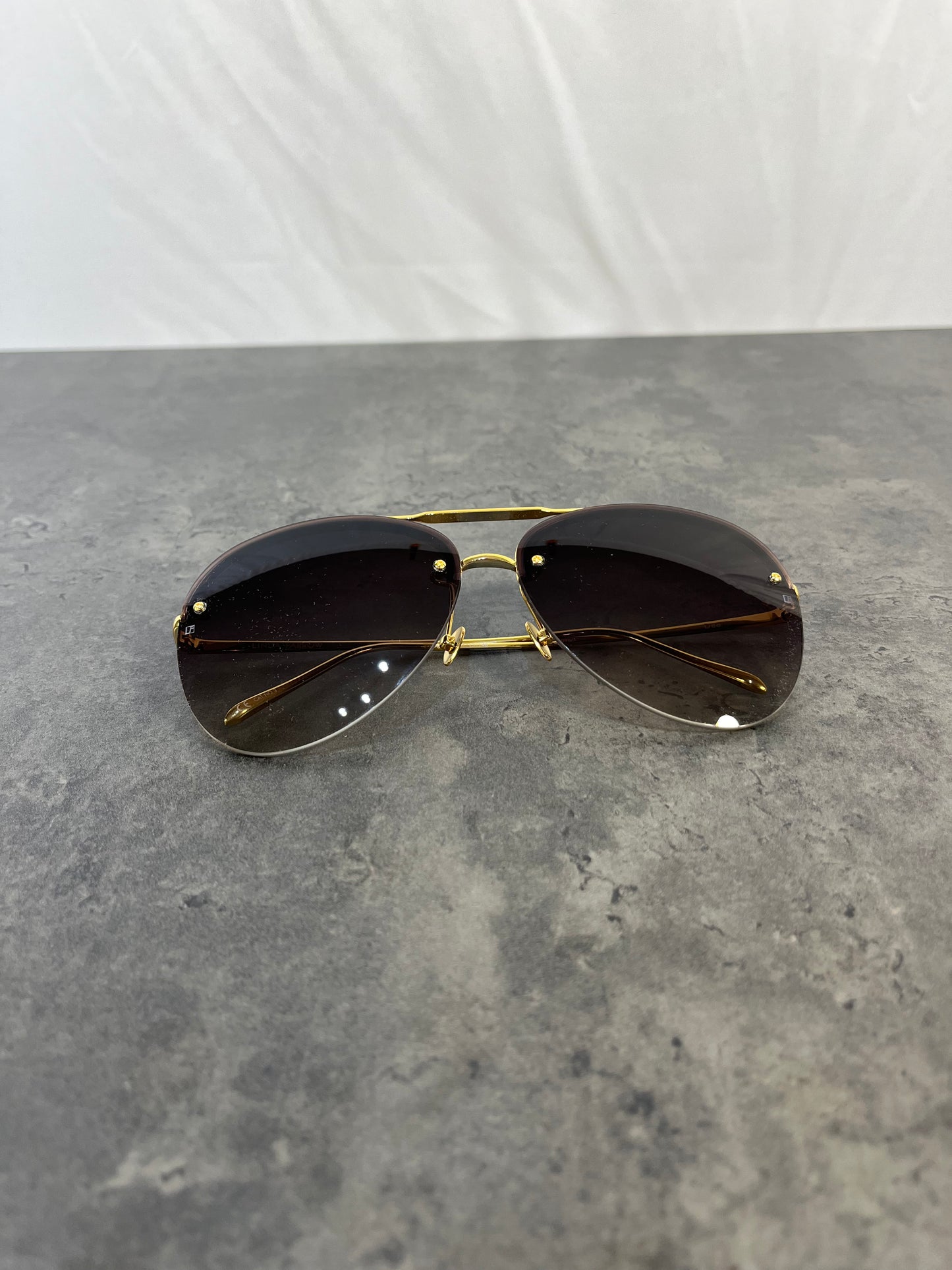 Linda Farrow Dee Aviator Sunglasses