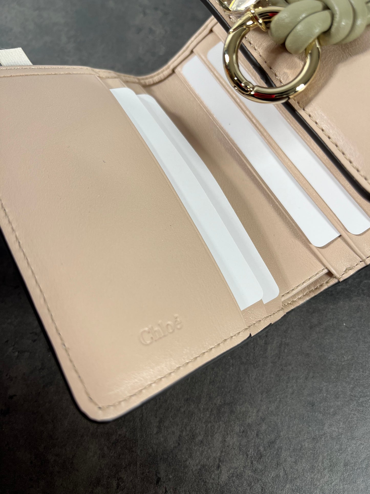 Chloe Small Alphabet Tri-Fold Wallet