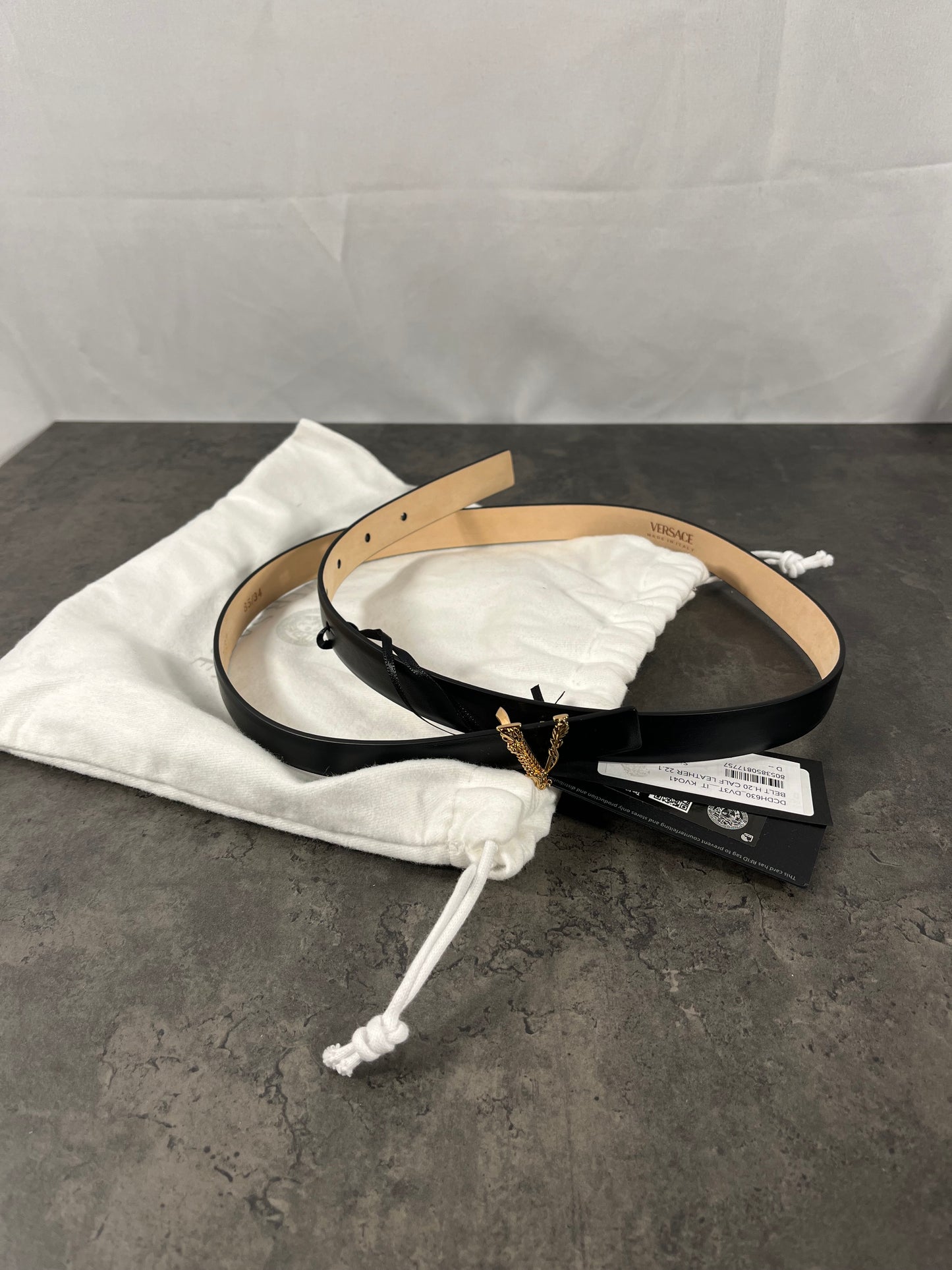 Ceinture en cuir Versace Virtus