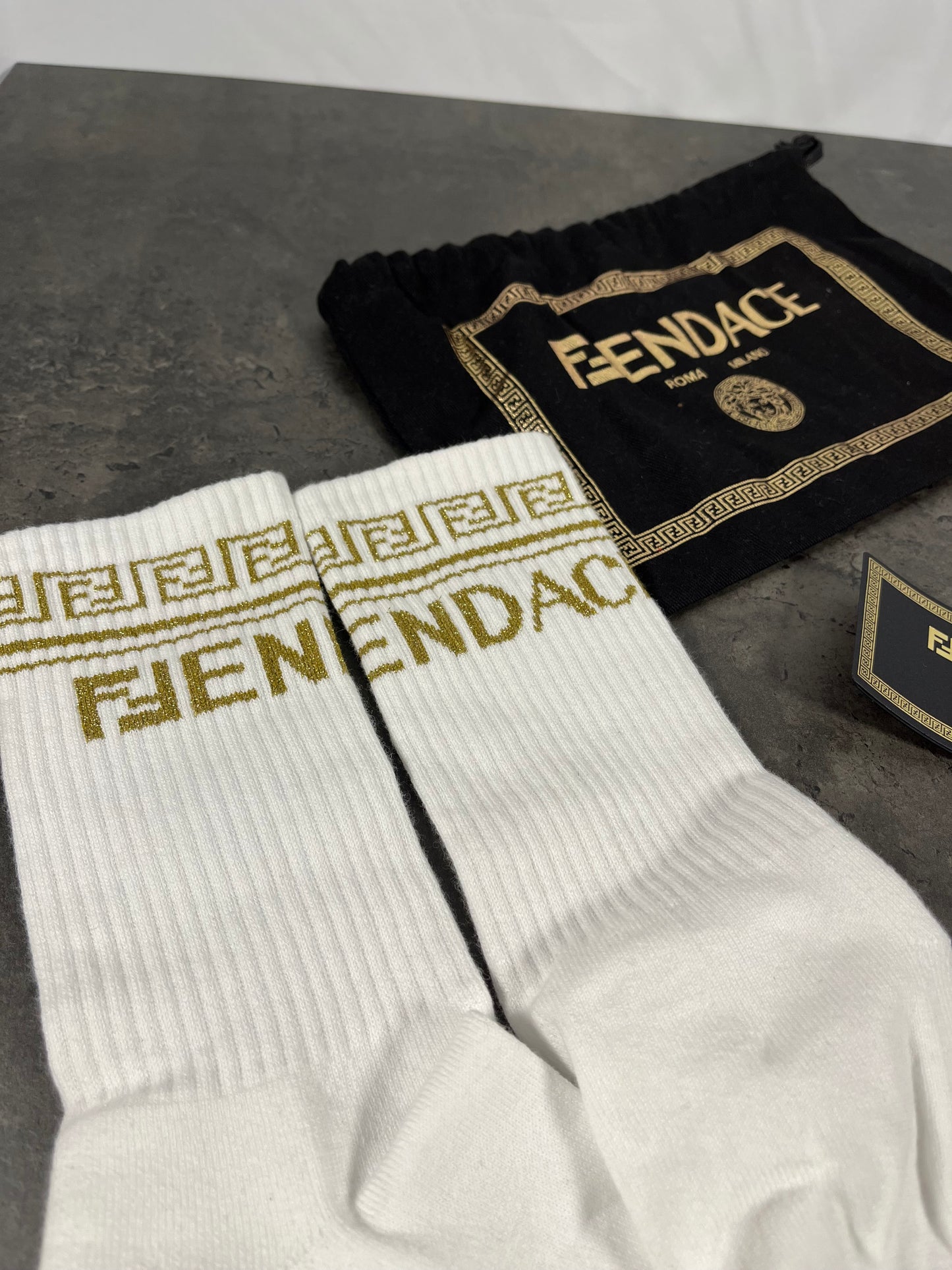 Fendance ‘Fendi x Versace’ Men Socks