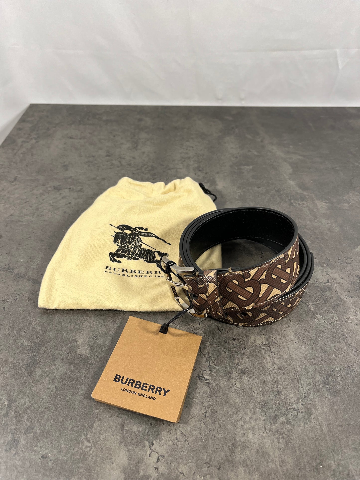 Ceinture à logo Burberry pour homme