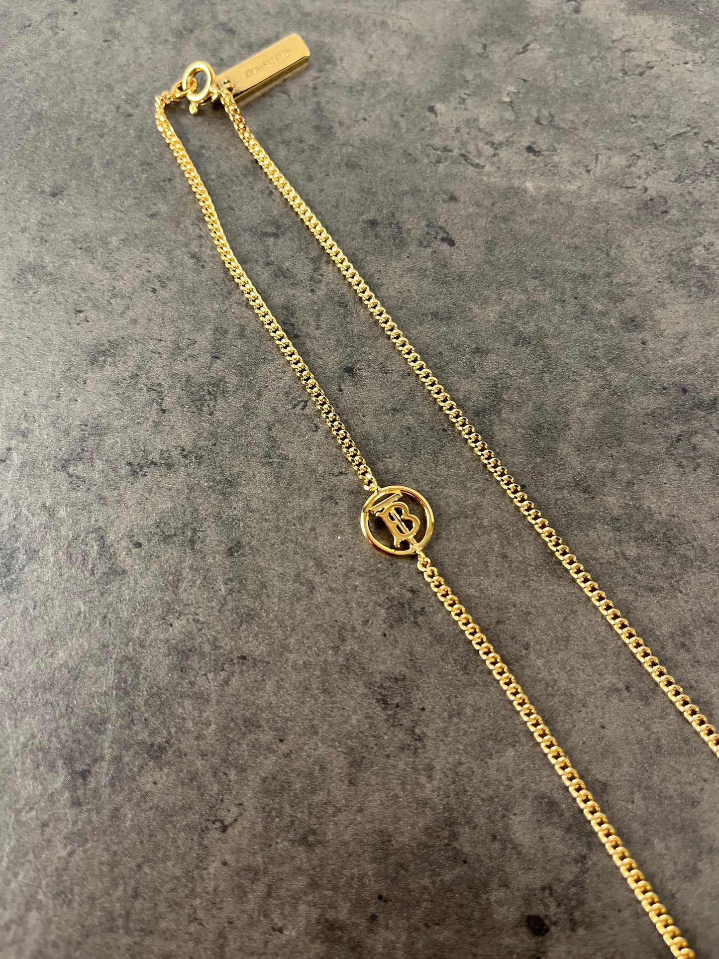 Collier à chaîne avec logo Burberry