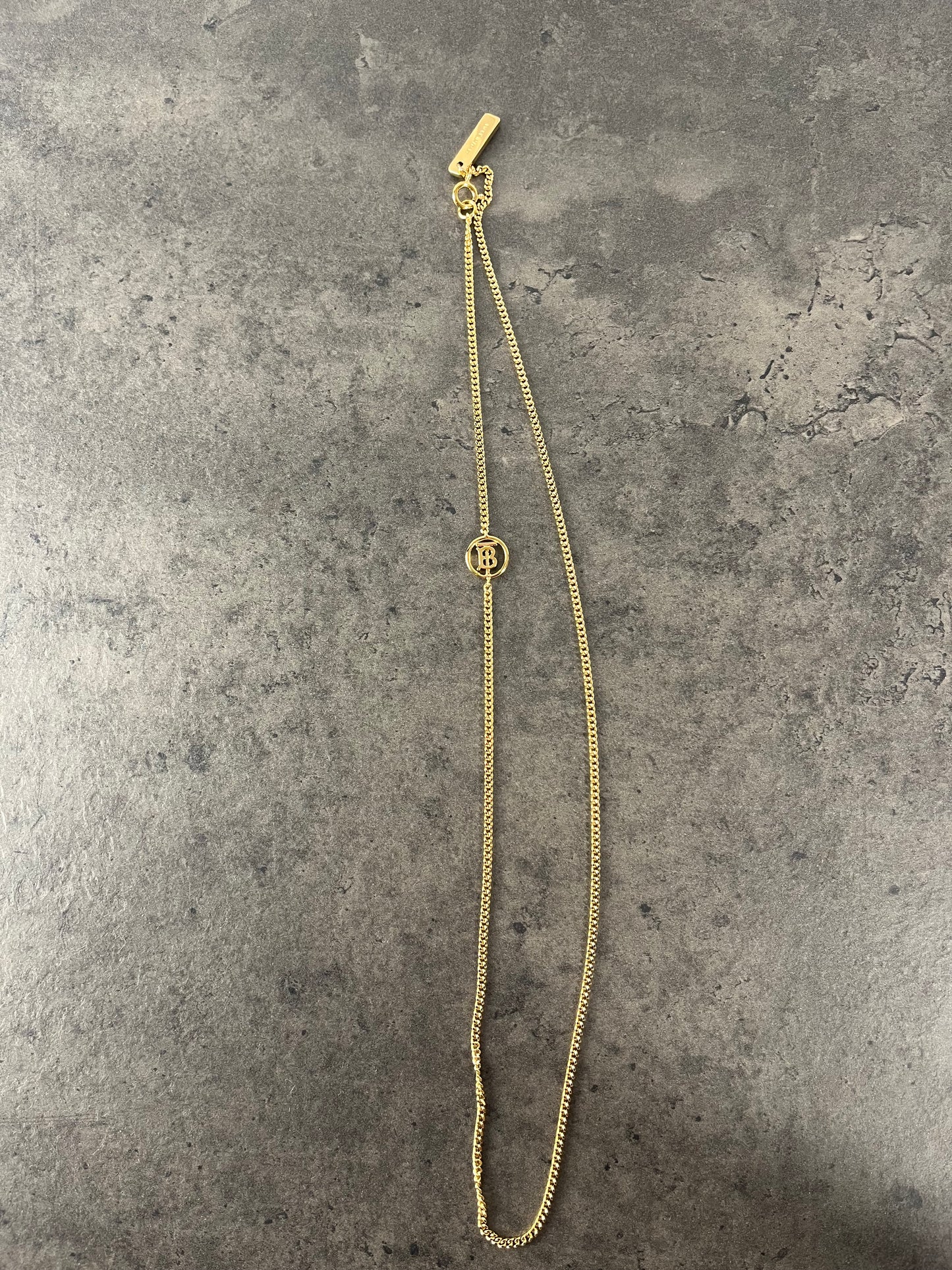 Collier à chaîne avec logo Burberry