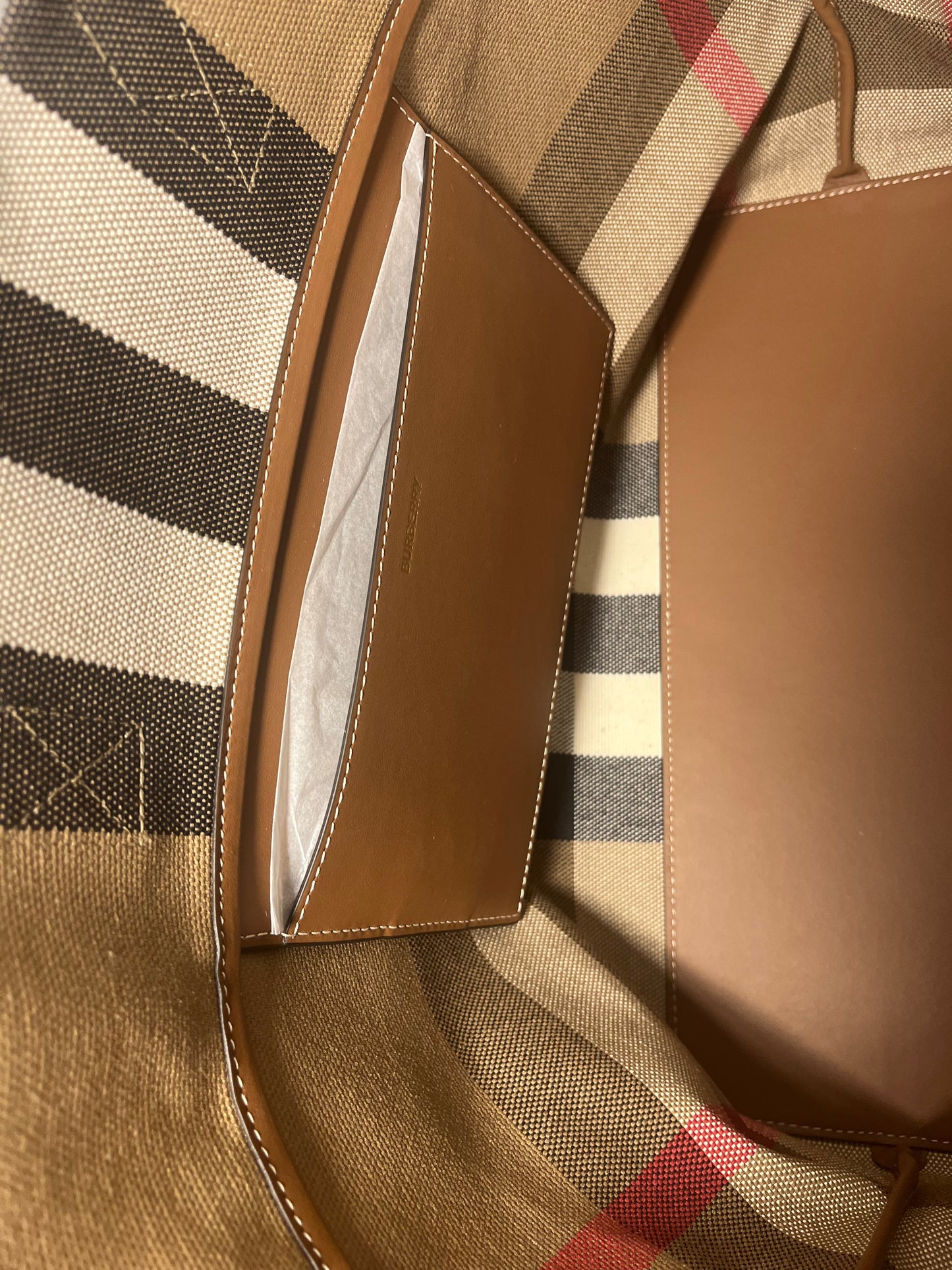 Burberry London Canvas Tote Bag