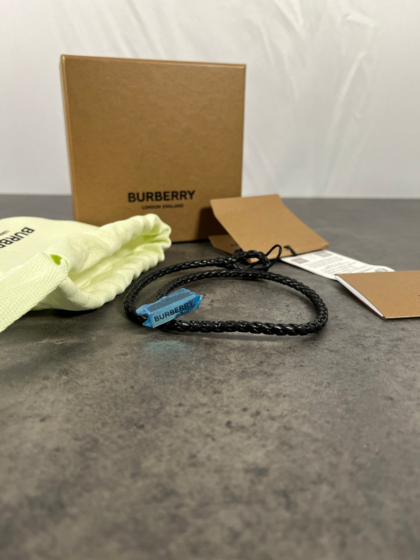 Burberry Braided Leather Bracelet