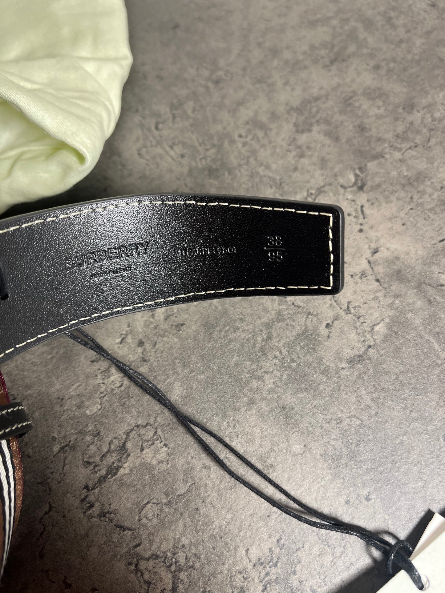 Burberry Striped TB Belt
