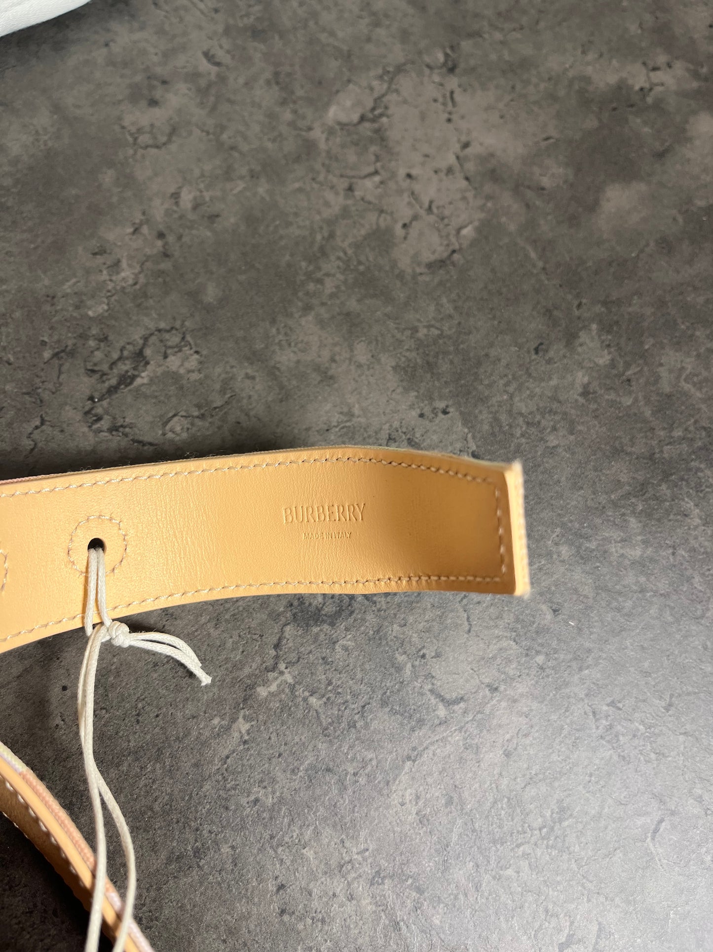 Burberry Check Pattern Belt