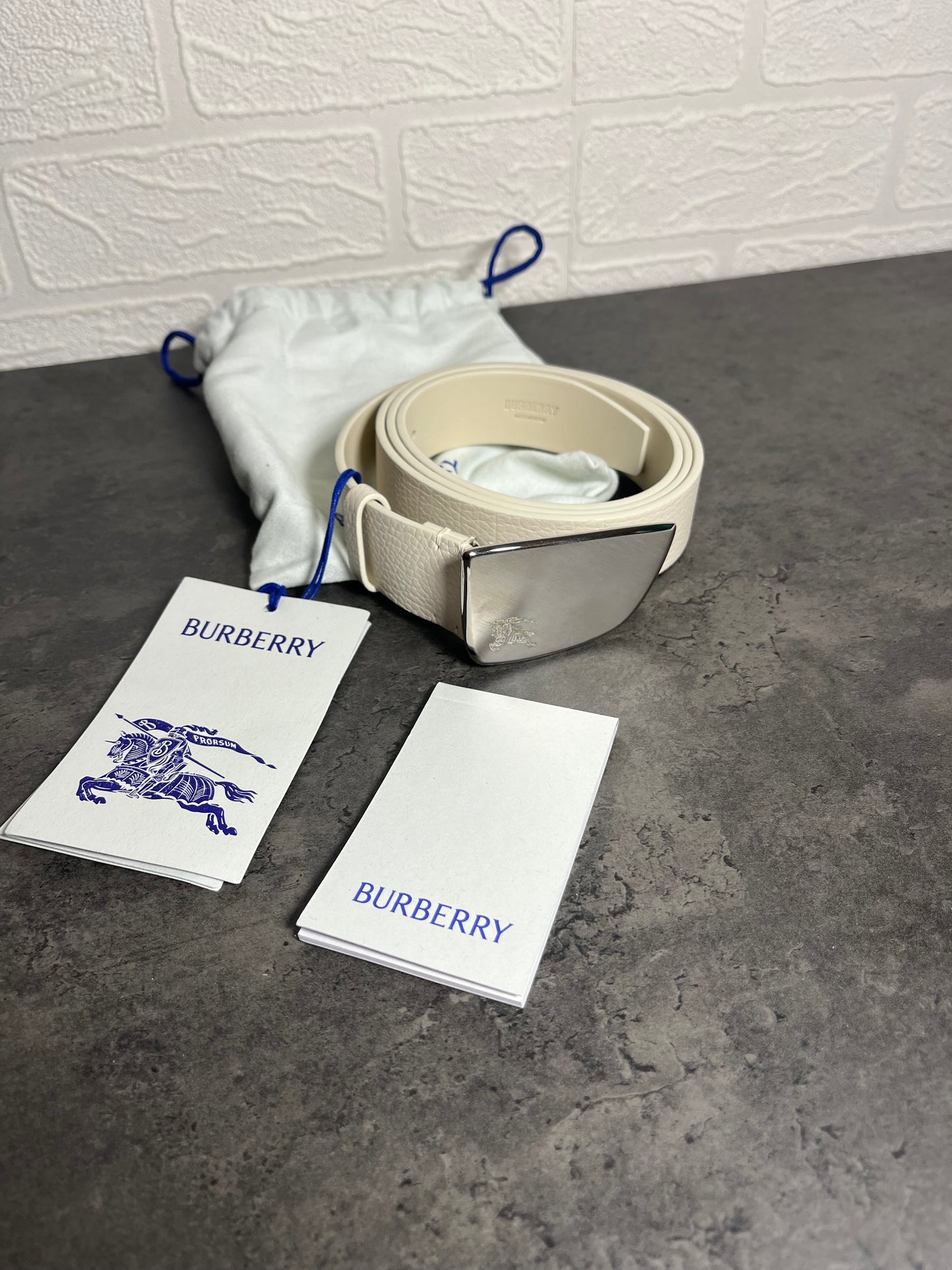 Men Burberry Shield Belt