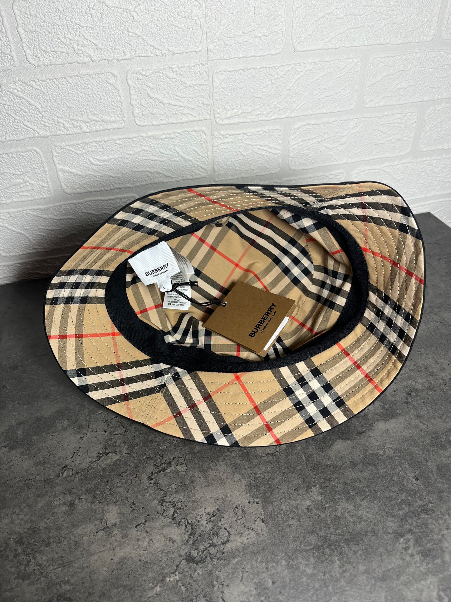 Burberry Cotton Gabardine Bucket Hat