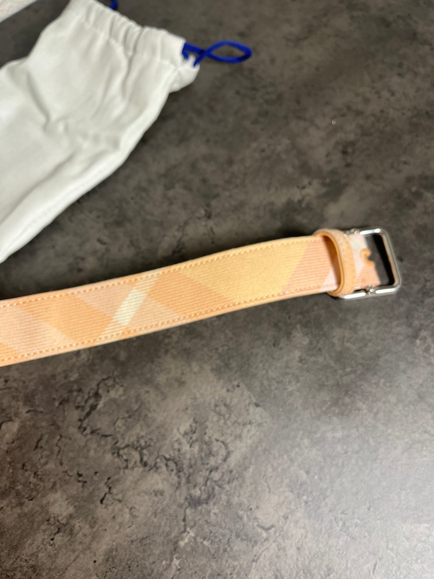 Burberry Check Pattern Belt