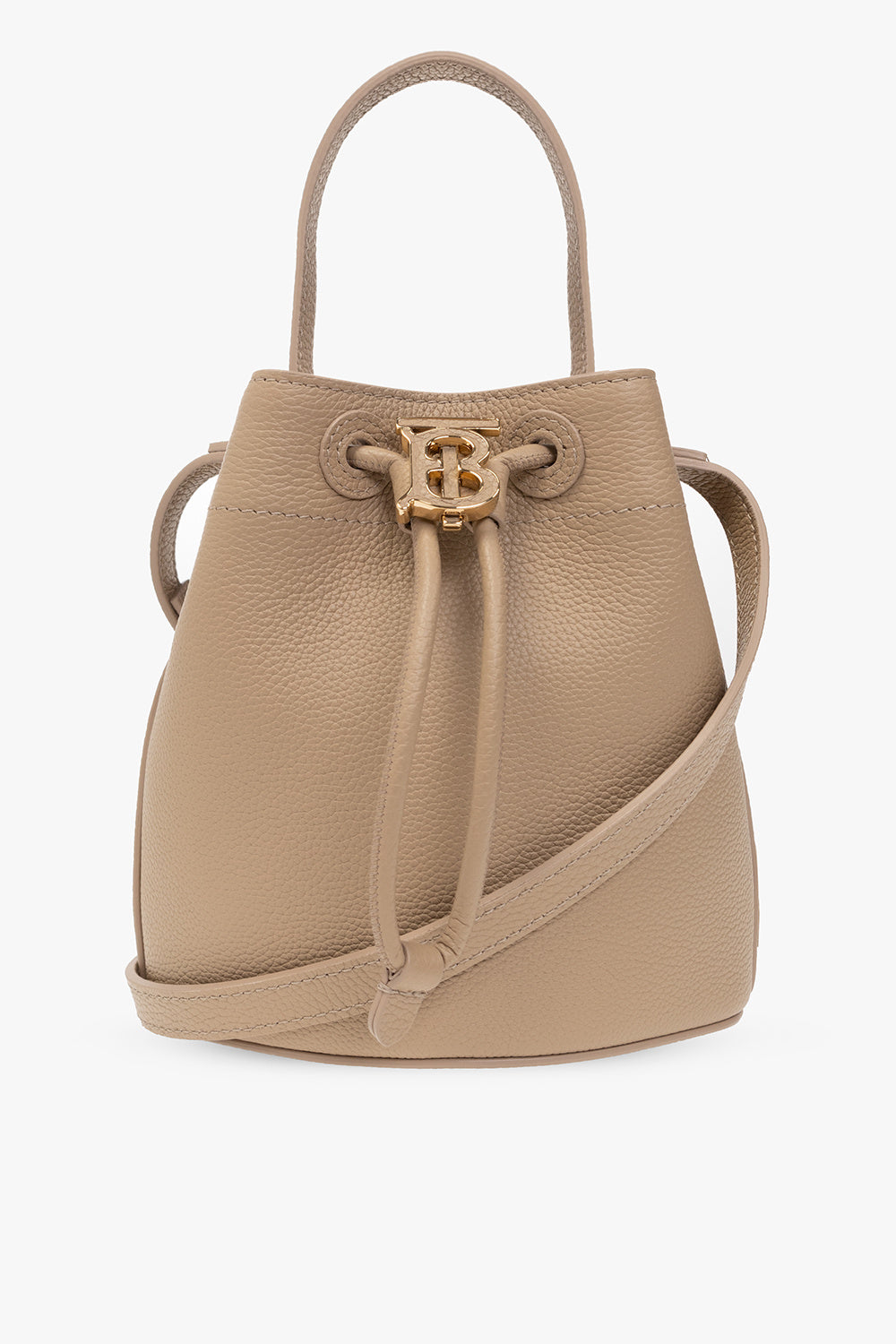 Burberry TB Mini Leather Bucket Bag